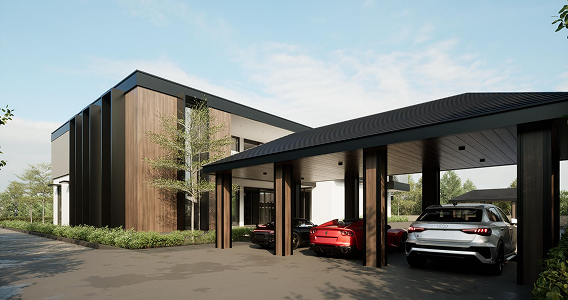 modern house exterior